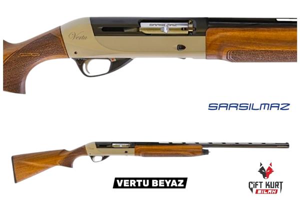 Sarsılmaz Vertu Beyaz Yarı Otomatik Yivsiz Av Tüfeği